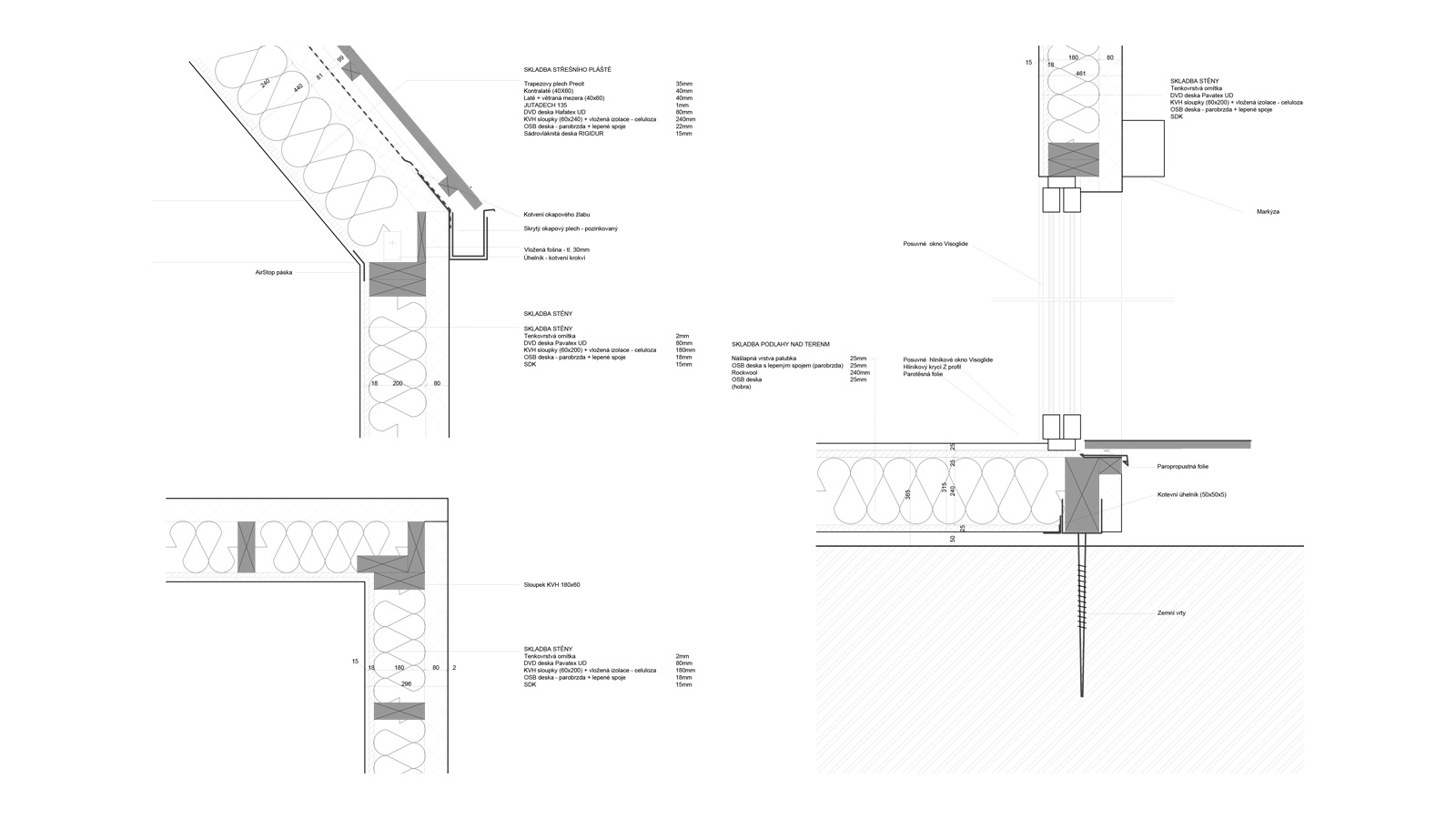 (12, 6, 'Pohledy.jpg', 'Přístavba chaty', 'Mladá rodina si pořídila víkendovou chatku v jedné z Pražských zahrádkářských kolonií. Objekt z 50. let byl ve velmi špatném stavu i tak si majitelé přáli chatku zachovat. Okolní přístěnky byly odstraněny a byla ponechána jen hlavní hmota. Velký problém spočíval v umístění zahrádkářské kolonie, která vznikla na bývalé skládce. Vzhledem k problematickému podloží byla zvolena lehká dřevostavba založena pouze bodově. Celkově byla snaha o co největší finanční úsporu, a tak byly zvoleny typové prvky, kterým byla přístavba podřízena. Dostavba byla navržena jako jeden otevřený prostor, který je možné přepažit sítí v úrovni stropu. Bylo tak docíleno zvětšení odpočinkových ploch při zachování pocitu velkorysosti. V původní části objektu byly navrženy ložnice s možností minimální koupelny.', 'A', 'Helena Sosnová', 'Praha', '2025', 'Architektonická studie', None)