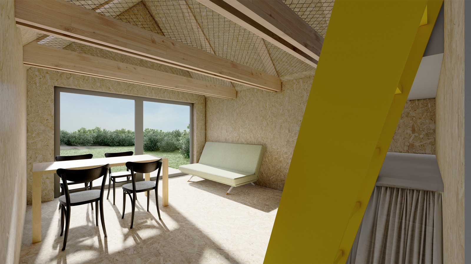 (12, 6, 'Pohledy.jpg', 'Přístavba chaty', 'Mladá rodina si pořídila víkendovou chatku v jedné z Pražských zahrádkářských kolonií. Objekt z 50. let byl ve velmi špatném stavu i tak si majitelé přáli chatku zachovat. Okolní přístěnky byly odstraněny a byla ponechána jen hlavní hmota. Velký problém spočíval v umístění zahrádkářské kolonie, která vznikla na bývalé skládce. Vzhledem k problematickému podloží byla zvolena lehká dřevostavba založena pouze bodově. Celkově byla snaha o co největší finanční úsporu, a tak byly zvoleny typové prvky, kterým byla přístavba podřízena. Dostavba byla navržena jako jeden otevřený prostor, který je možné přepažit sítí v úrovni stropu. Bylo tak docíleno zvětšení odpočinkových ploch při zachování pocitu velkorysosti. V původní části objektu byly navrženy ložnice s možností minimální koupelny.', 'A', 'Helena Sosnová', 'Praha', '2025', 'Architektonická studie', None)