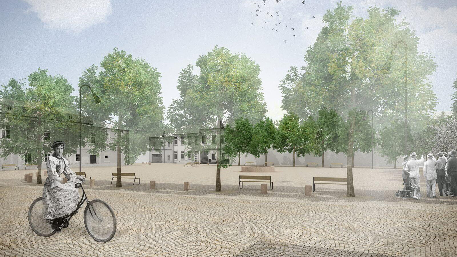 (2, 6, 'Exterier_06.jpg', 'Revitalizace historického jádra obce Tetín', 'Návrh se snaží akcentovat všechny silné stránky vesnice a naopak potlačit ty slabé. Největším prostorovým problémem je umístění rodinného domku na návsi. Původní stavba zde stála snad už před sto lety a postupně do návsi vrůstala a byla přestavována a nakonec i oplocena. Dům má zcela výsadní významové postavení, protože mu bylo dovoleno stát na návsi, tomu bohužel už neodpovídá způsob jeho využívání a architektura. Samotné gesto postavit dům do středu veřejného prostranství je troufalé i když není až tak neobvyklé, obhajitelné je však jen v případě, pokud jde o dům pro obec, tedy o radnici, školu nebo kostel… Dům je navíc vizuální protiváhou zámku, v čemž nemůže obstát. Je i pohledovou clonou na chrámový okrsek – na kostely sv. Kateřiny a Ludmily. Nevhodně se staví k návsi/k náměstí, nestojí na její/jeho hraně, ale má před sebou pruh zeleně. Je zcela nevhodně oplocen, měl by být obehnán zídkou nebo jednoduchým dřevěným plotem. Dům je ale soukromým vlastnictvím a obec nemůže počítat s jeho vykoupením a demolicí. Celý návrh je proto rozdělen do dvou velkých etap. První etapa může být realizována hned, druhá je výhledová na horizont 50-ti let a více let. Může, ale nemusí být realizována po vykoupení a po demolici domu. Podoba veřejných prostranství by se měla navrhovat na delší časový horizont determinována nejen možným, ale i ideálním.', 'US', 'Helena Sosnová (Suchá), Vojtěch Sosna, Karel Filsak, Jakub Straka', 'Tetín', '2015', 'Architektonická soutěž', '4. místo v\xa0soutěži')